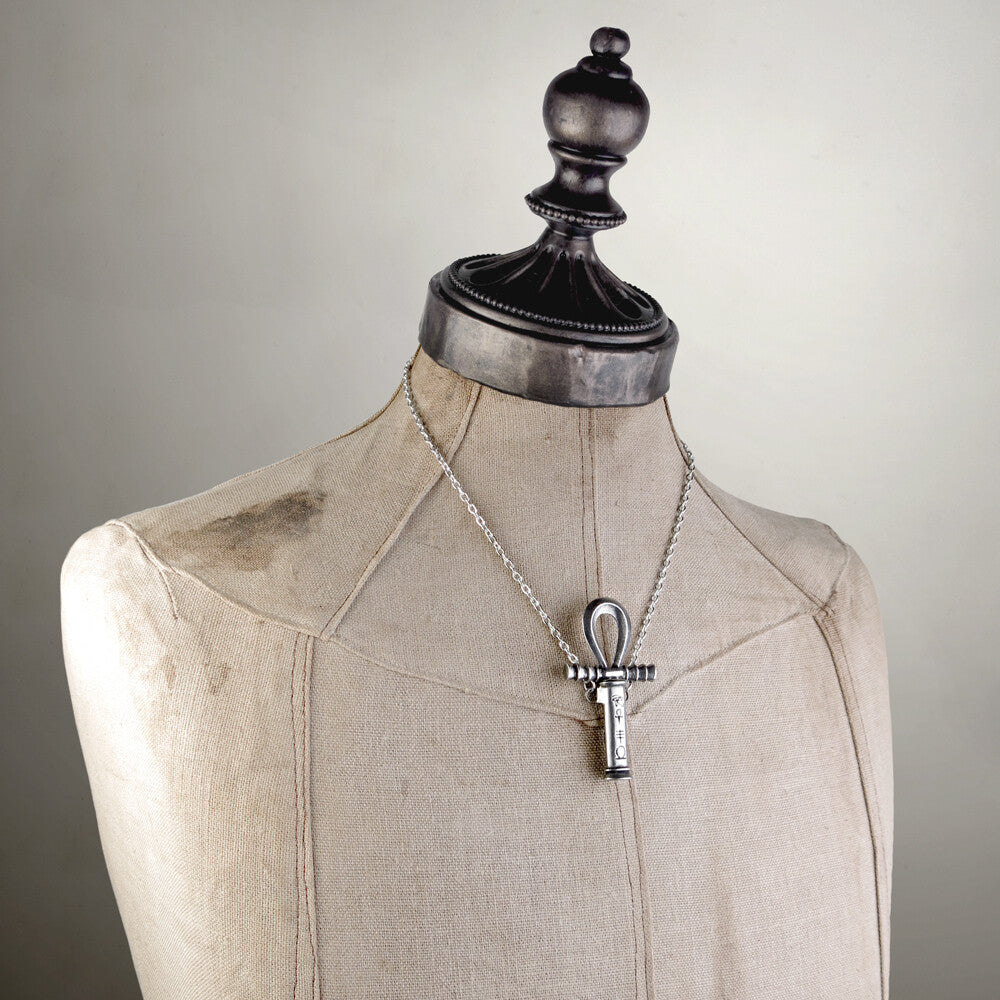 Alchemy Gothic Ankh of the Dead Necklace Hidden Dagger P221