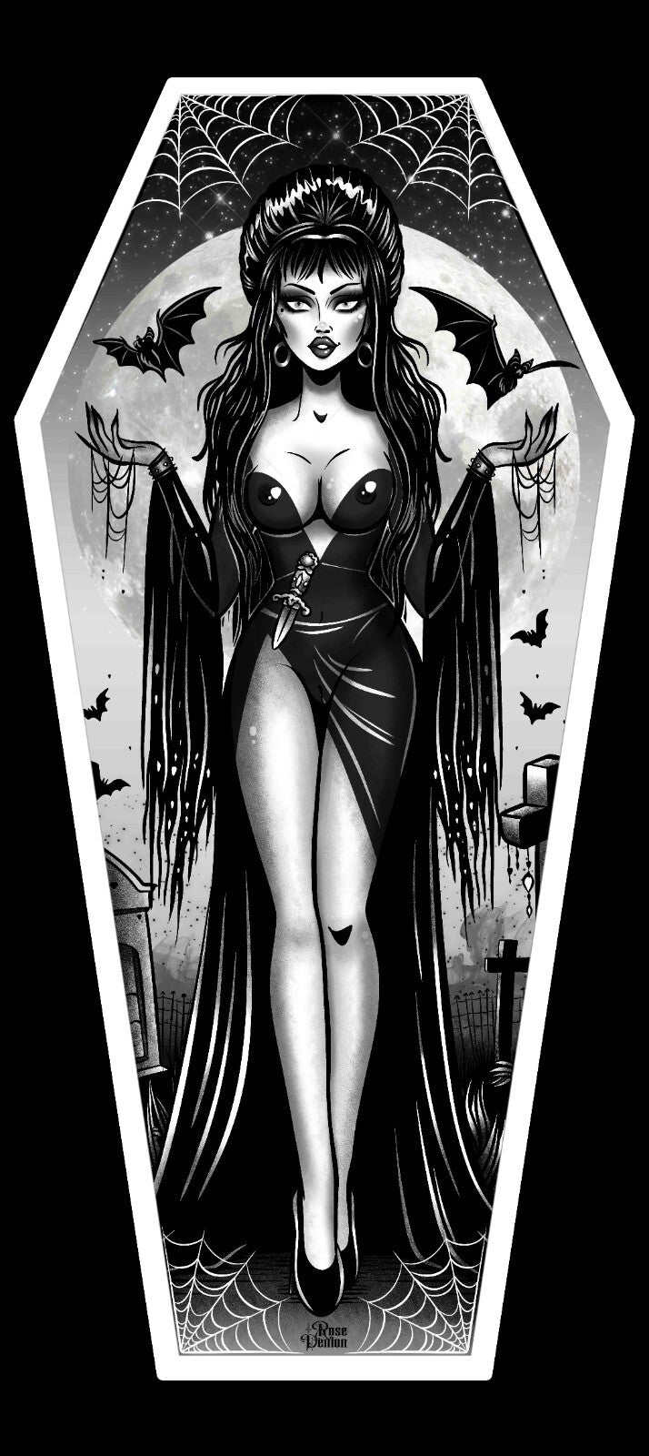 Lowbrow Art Mistress Vira Black Tee