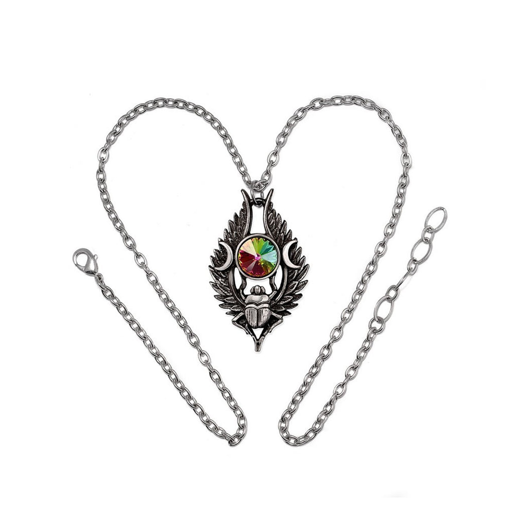 Alchemy Goth Dea Umbra Nili Beetle Pagan Pendant P995