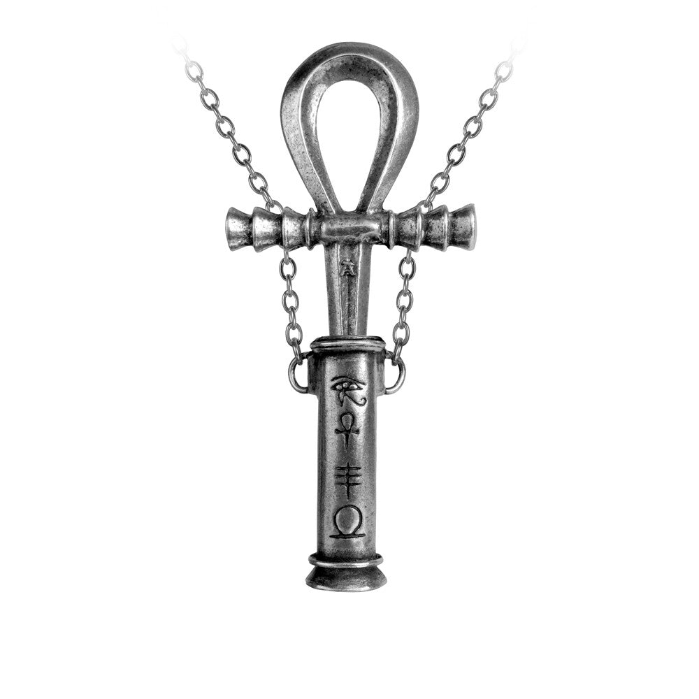 Alchemy Gothic Ankh of the Dead Necklace Hidden Dagger P221