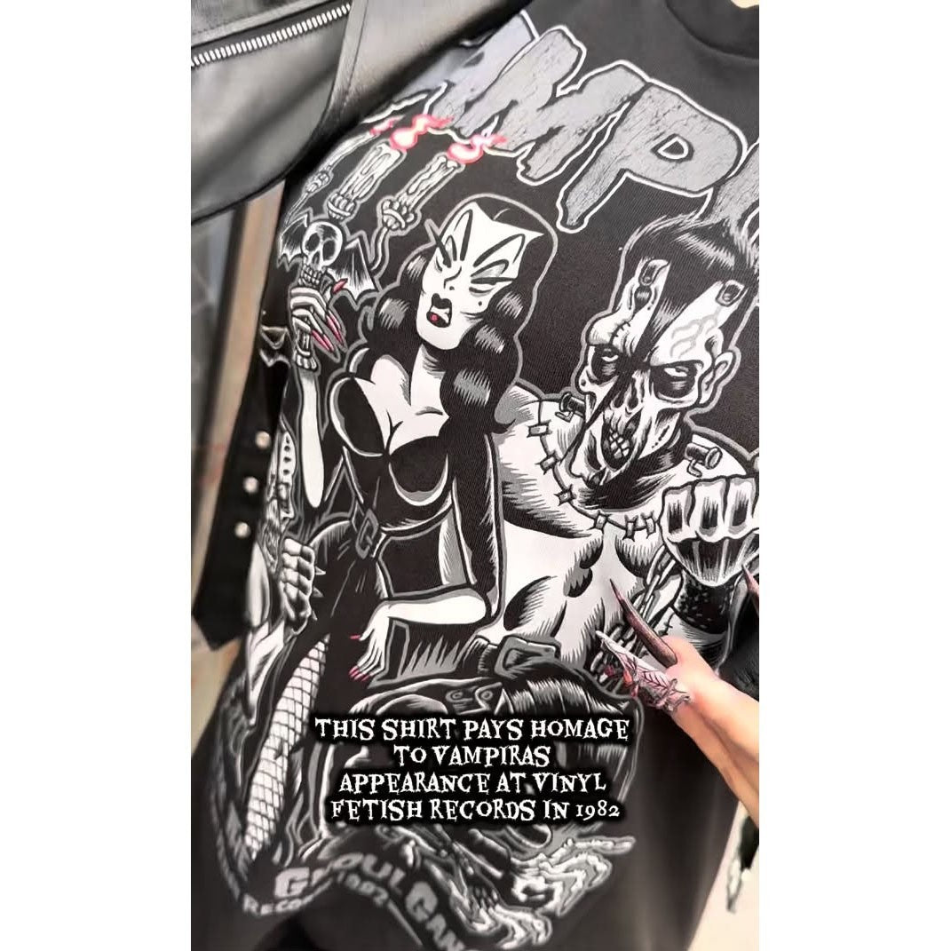 Kreepsville Vampira Meets Ghoul Gang Tee