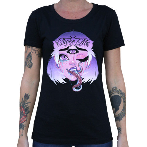 Lowbrow Art Choke Me Color Black Tee