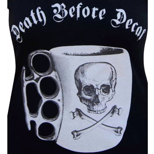 Lowbrow Art Death Before Decaf Tee
