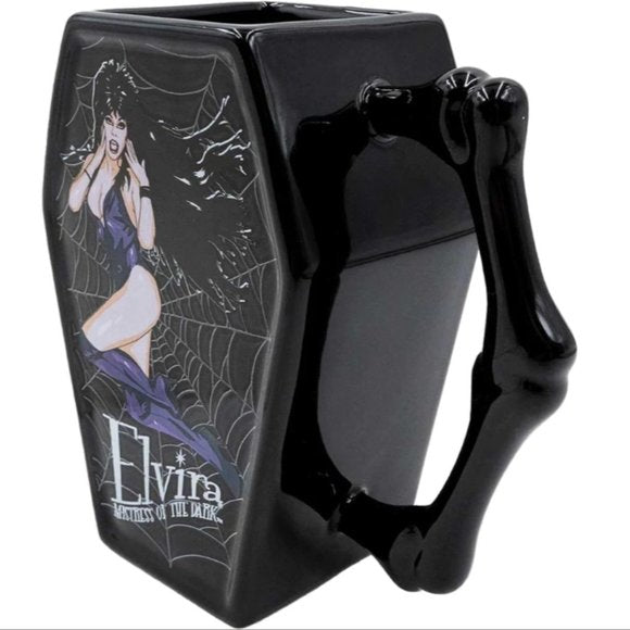 Kreepsville 666 Elvira Mistress of the Dark Black Coffin Mug