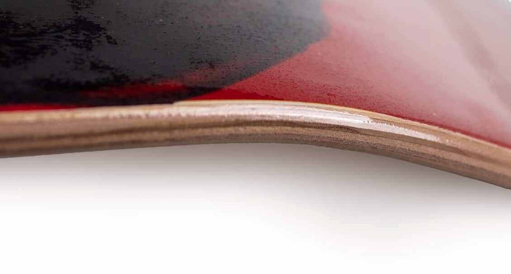 Tip Top Stripes Red White Blue Nude Maple Skate Deck