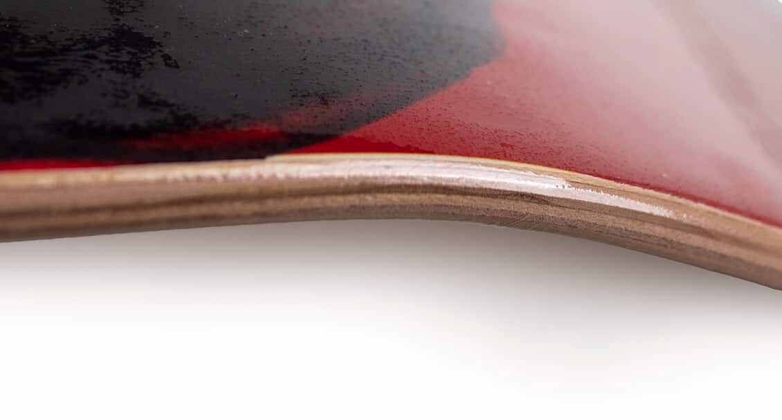 Tip Top Stripes Red White Blue Nude Maple Skate Deck