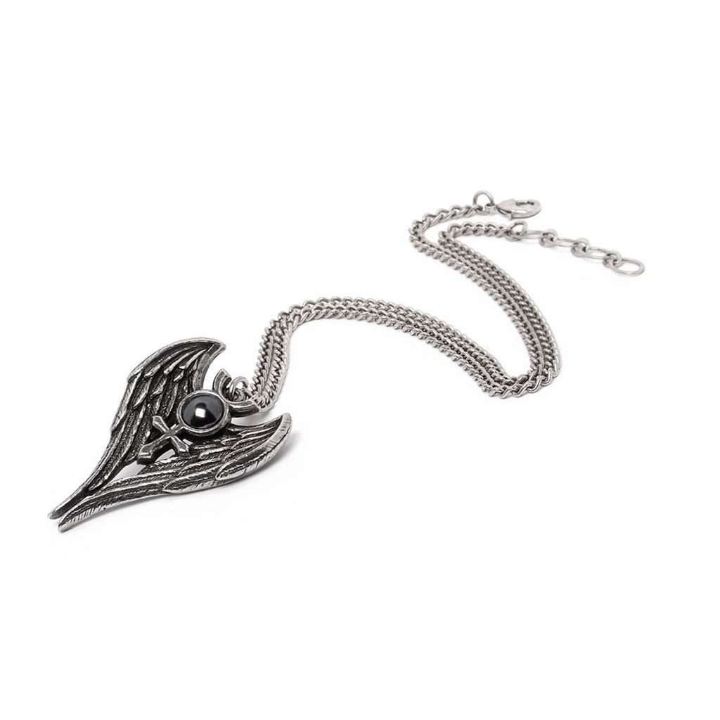 Alchemy Gothic Angel of Mercury Astrology Necklace P993
