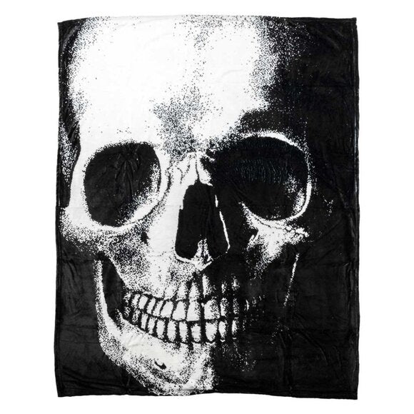 Kreepsville 666 Anatomical Skull Plush Throw Blanket
