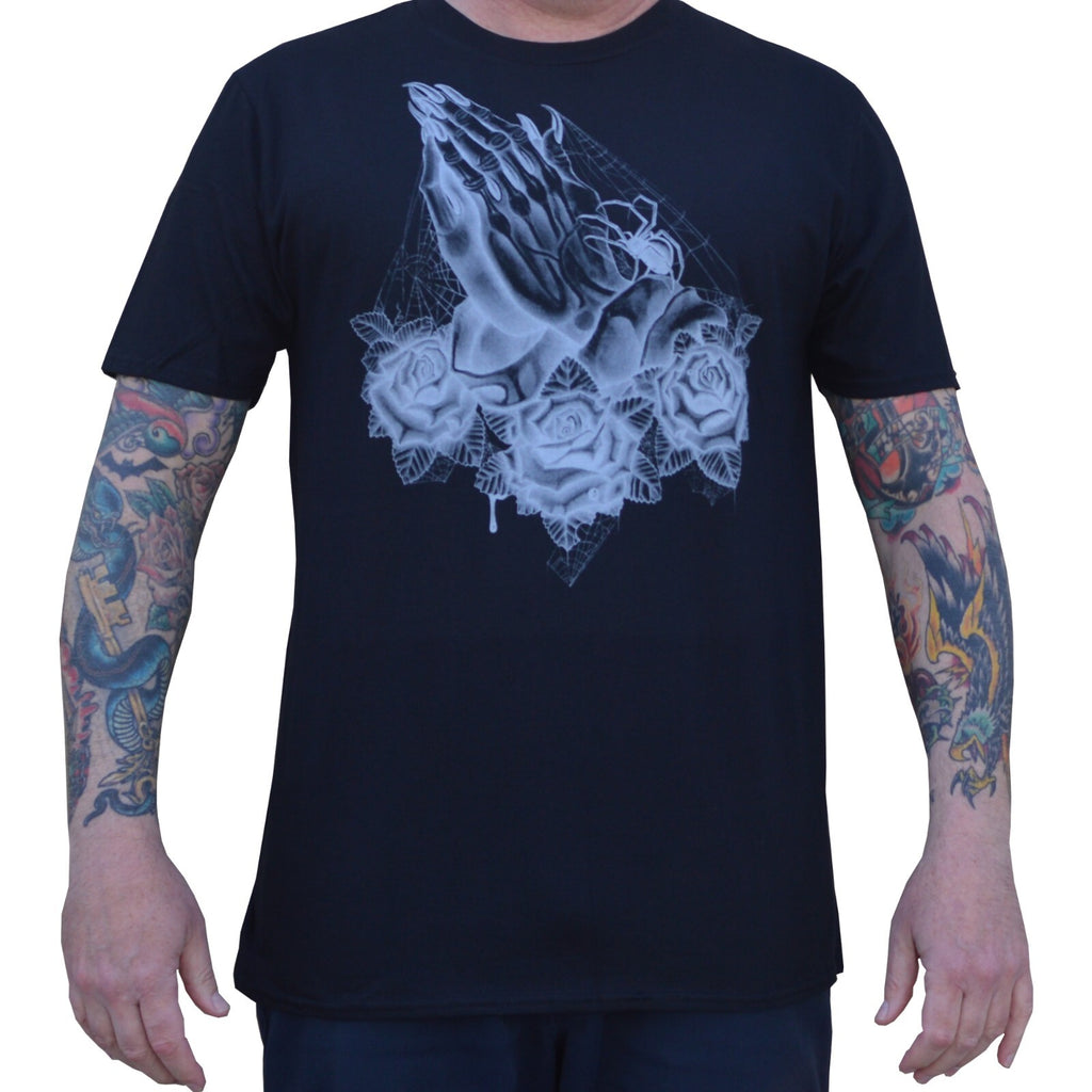 Lowbrow Art Prey Praying Hands Tee