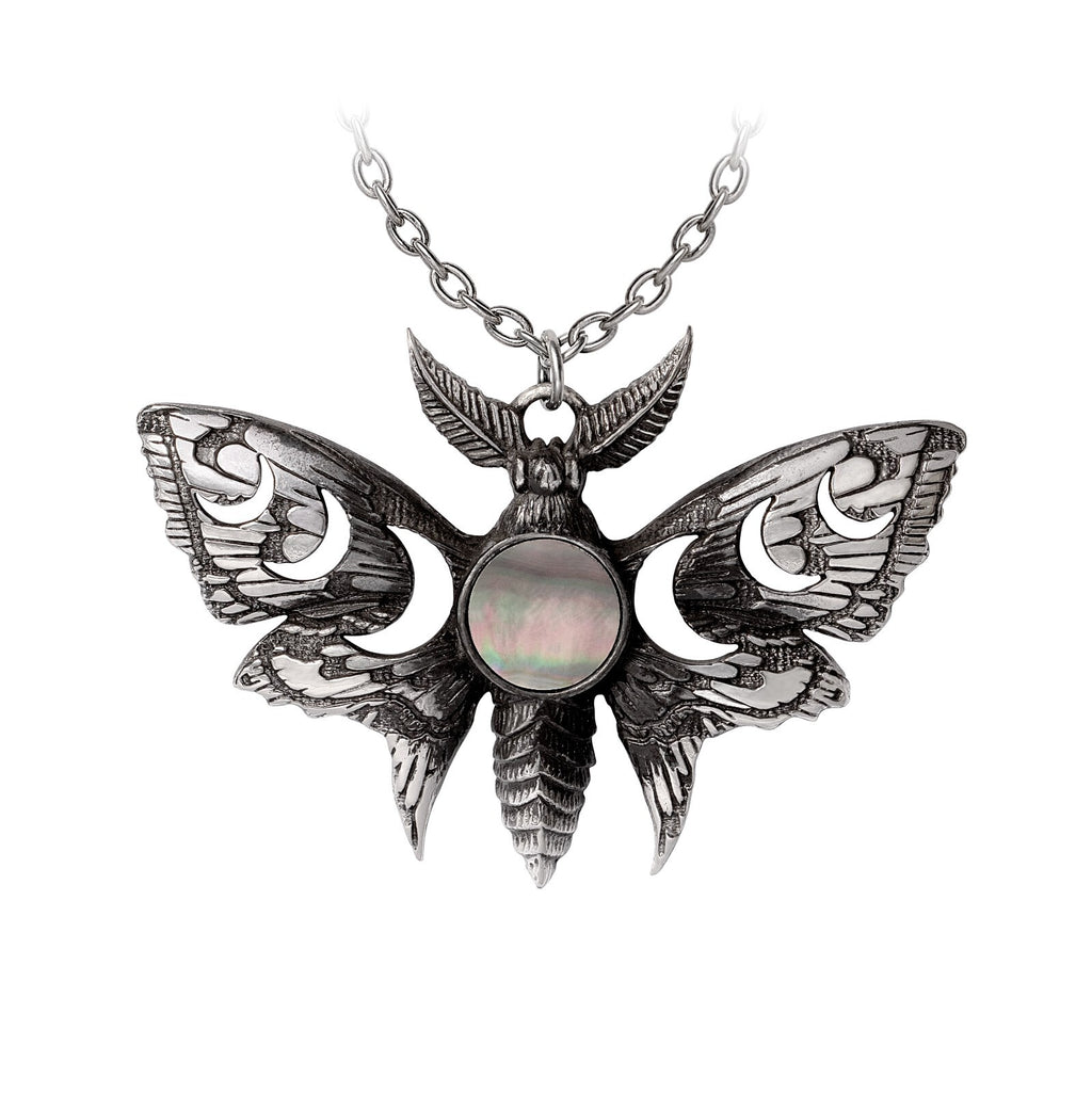 Alchemy Gothic Lunar Actias Moth Pendant P974