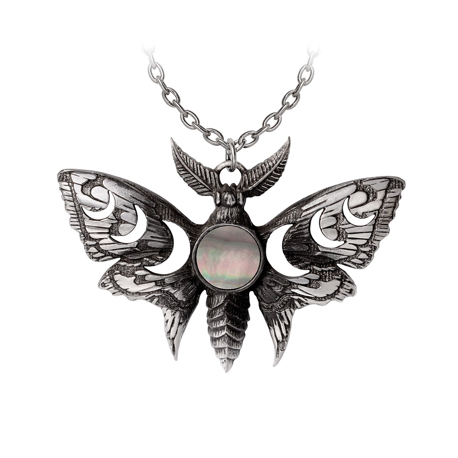 Alchemy Gothic Lunar Actias Moth Pendant P974