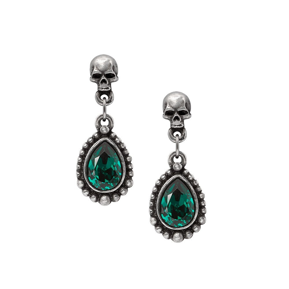 Alchemy Gothic Lost Jewels of Paris Skull Earrings E500