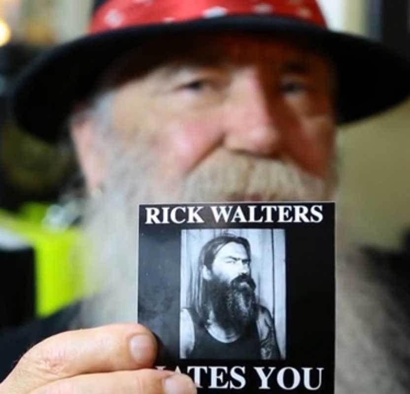 Black Market Art Rick Walters Hates You Black Tee