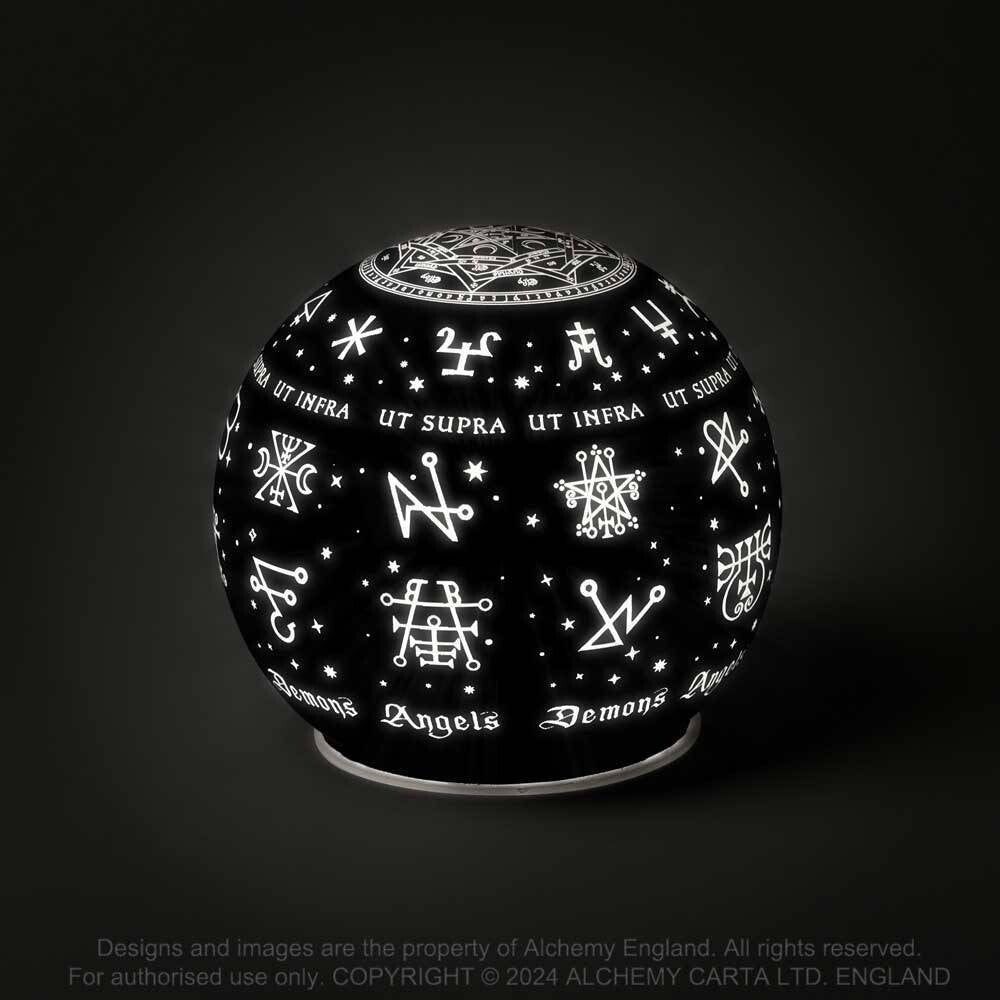Alchemy Gothic Angels & Demons Sigils Globe LED Light LED1