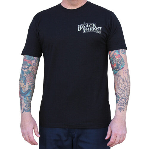 Black Market Art Proud Eagle Tattoo Tee