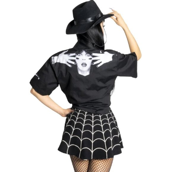 Kreepsville 666 Elvira Classic Logo Black Western Shirt