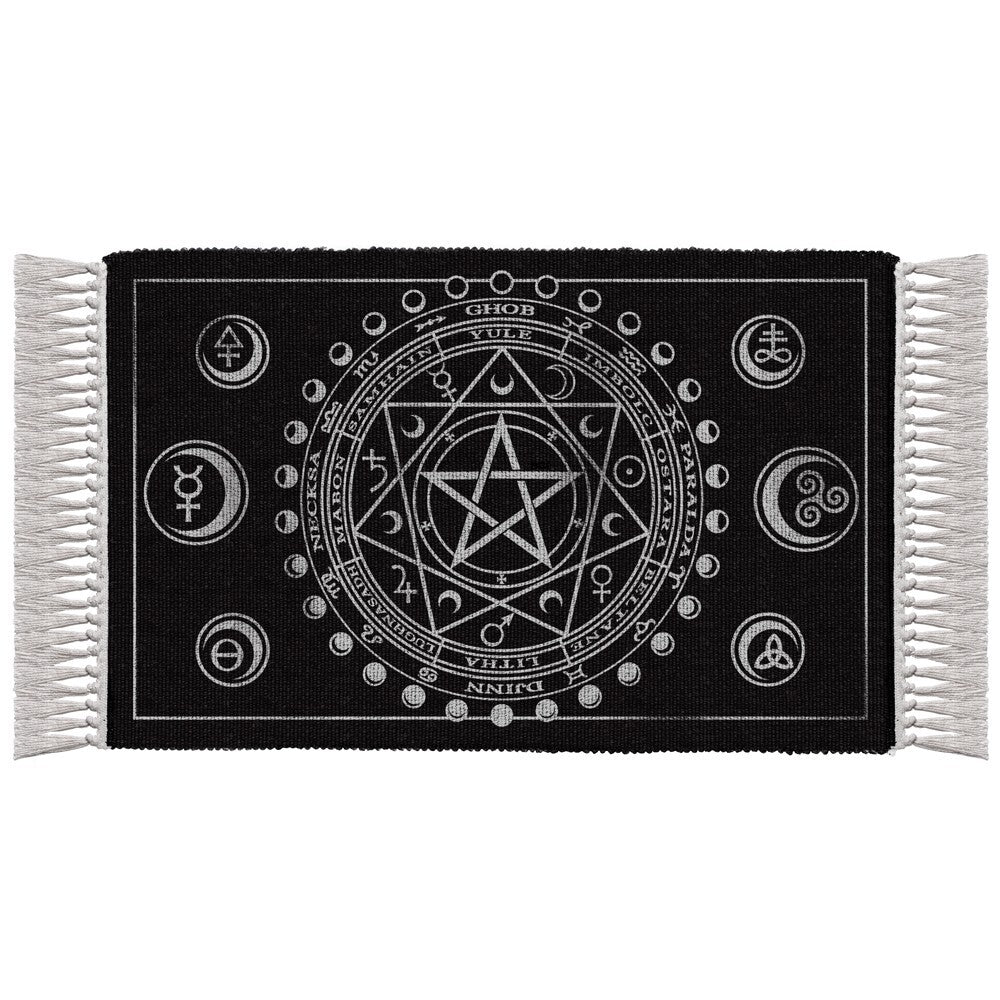 Alchemy Gothic Magic Symbols Area Rug 38X20" RUG3