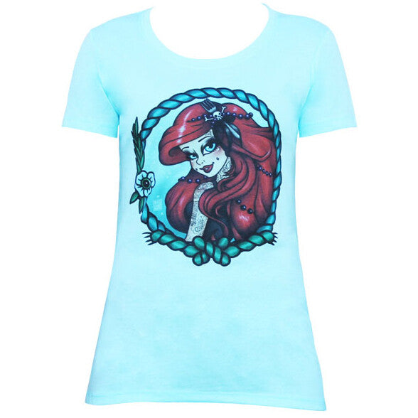 Lowbrow Art Mermaid Blue Ariel Tee