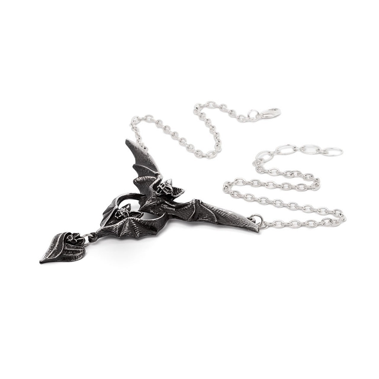 Alchemy Gothic Evil-ution 3 Bats Necklace P1003
