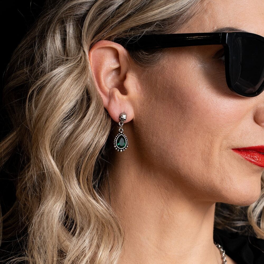 Alchemy Gothic Lost Jewels of Paris Skull Earrings E500