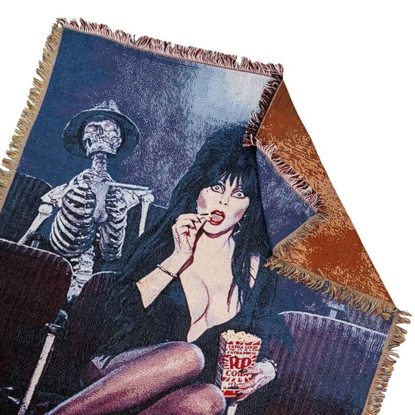 Kreepsville 666 Elvira Popcorn Soft Tapestry Throw