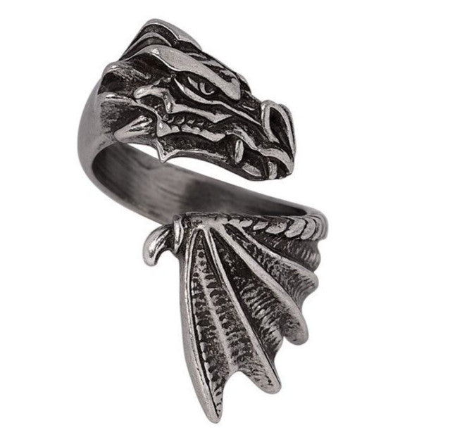 Alchemy Gothic The Awakening Dragon Wrap Ring R253