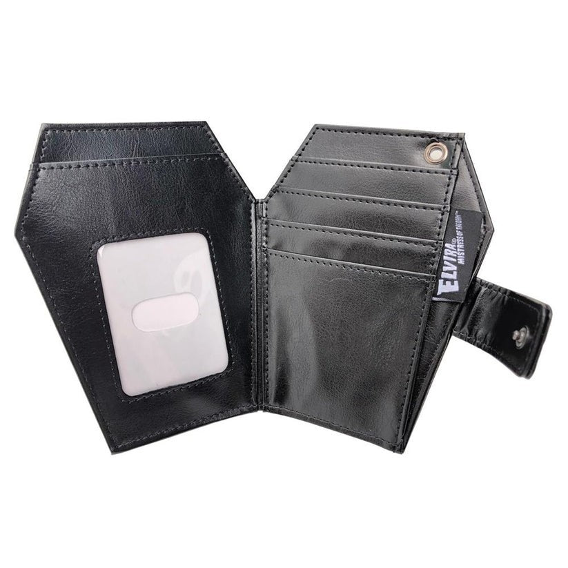 Kreepsville 666 Elvira Coffin Black White Bi-Fold Wallet