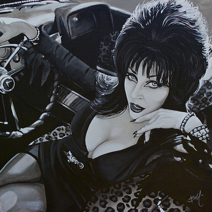 Lowbrow Art Mistress Of The Dark Elvira Canvas Giclee 5 Sizes