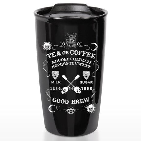 Alchemy Gothic Ouija Good Brew Double Wall Travel Mug MRDWM10