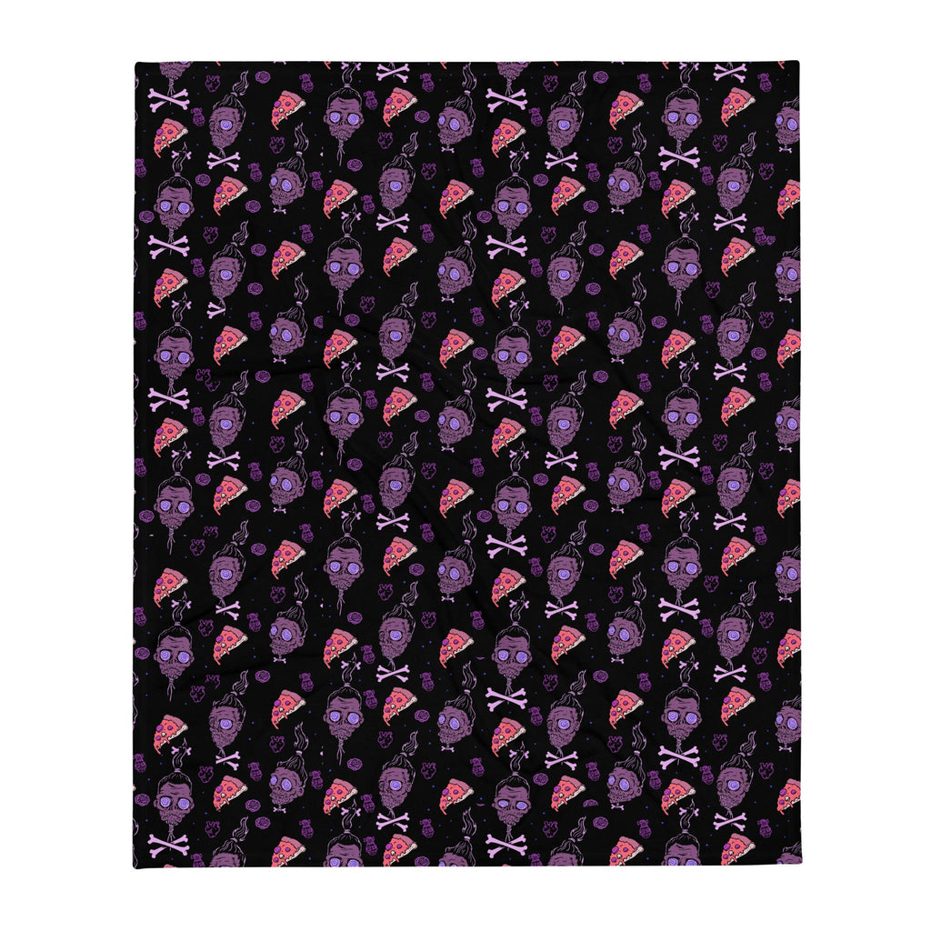 Murder Apparel Horror Movies And Pizza Throw Blanket