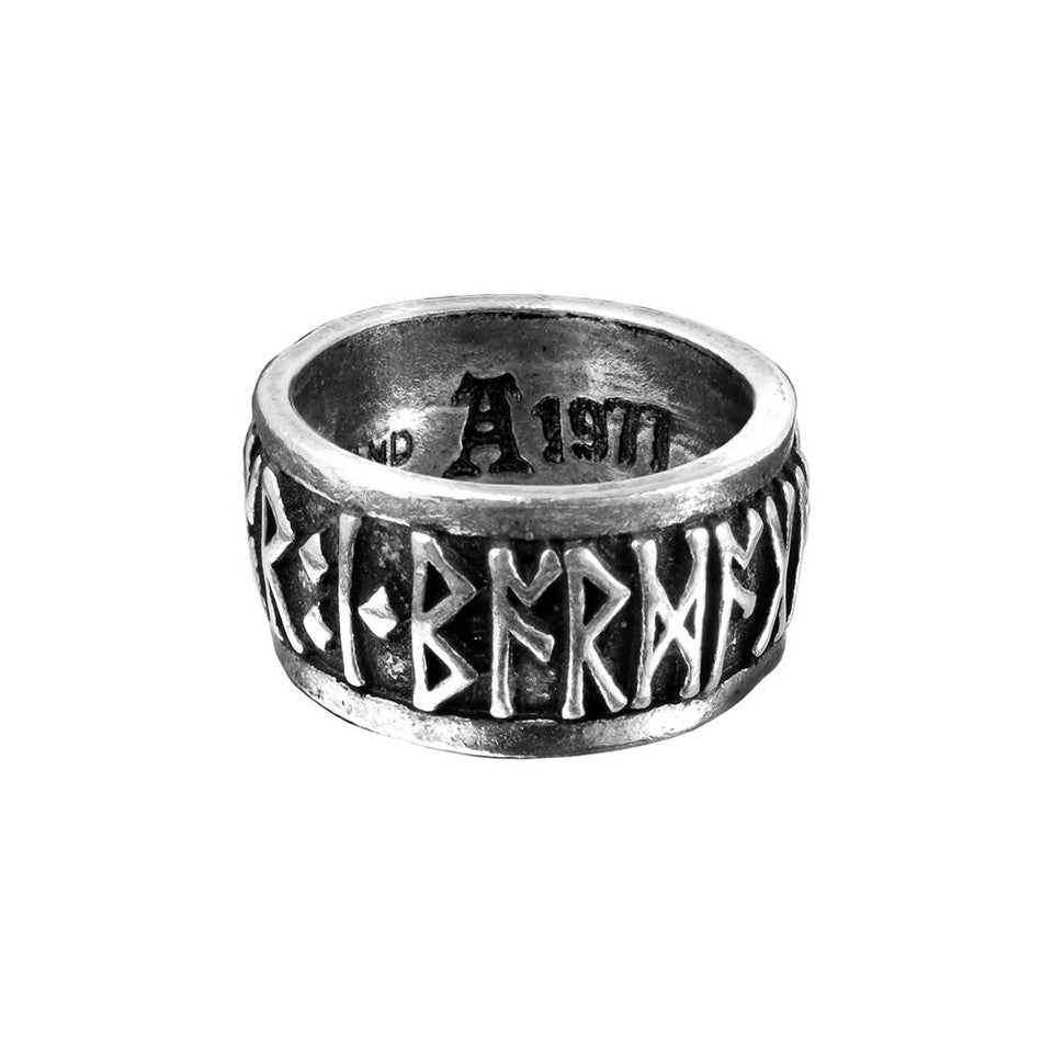 Alchemy Gothic Runeband Nordic Runes Ring R173