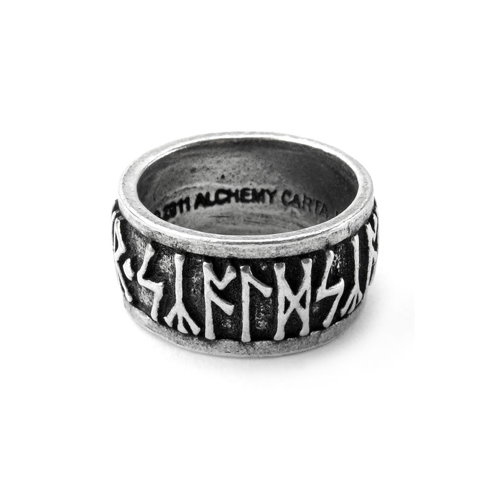 Alchemy Gothic Runeband Nordic Runes Ring R173
