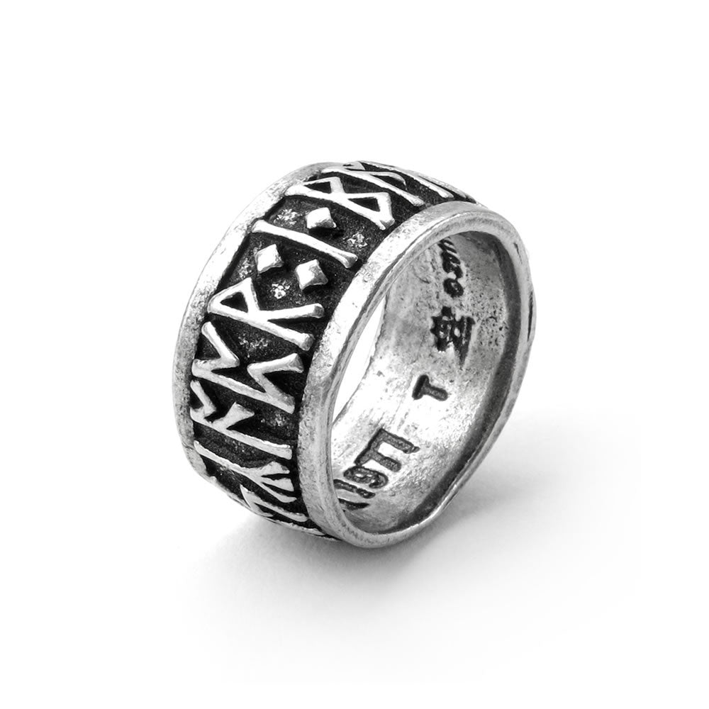 Alchemy Gothic Runeband Nordic Runes Ring R173