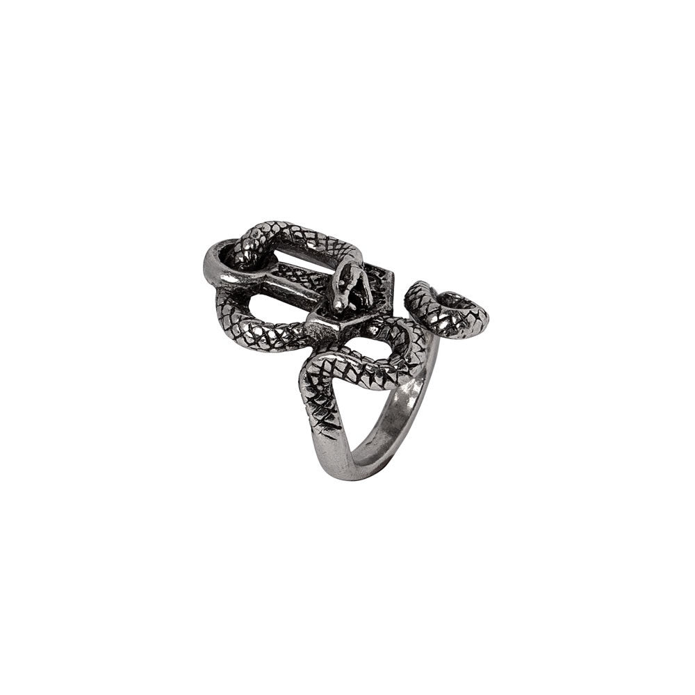 Alchemy Gothic Bane of Thor Snake Adjustable Ring R257