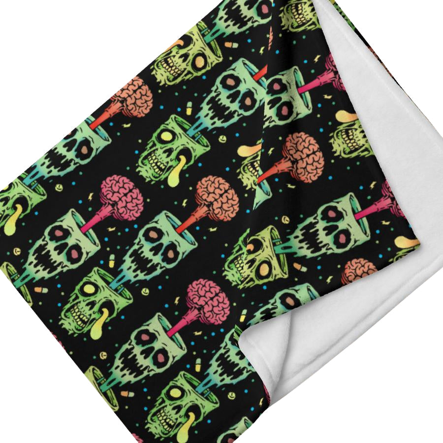 Murder Apparel Zombie Rave Throw Blanket