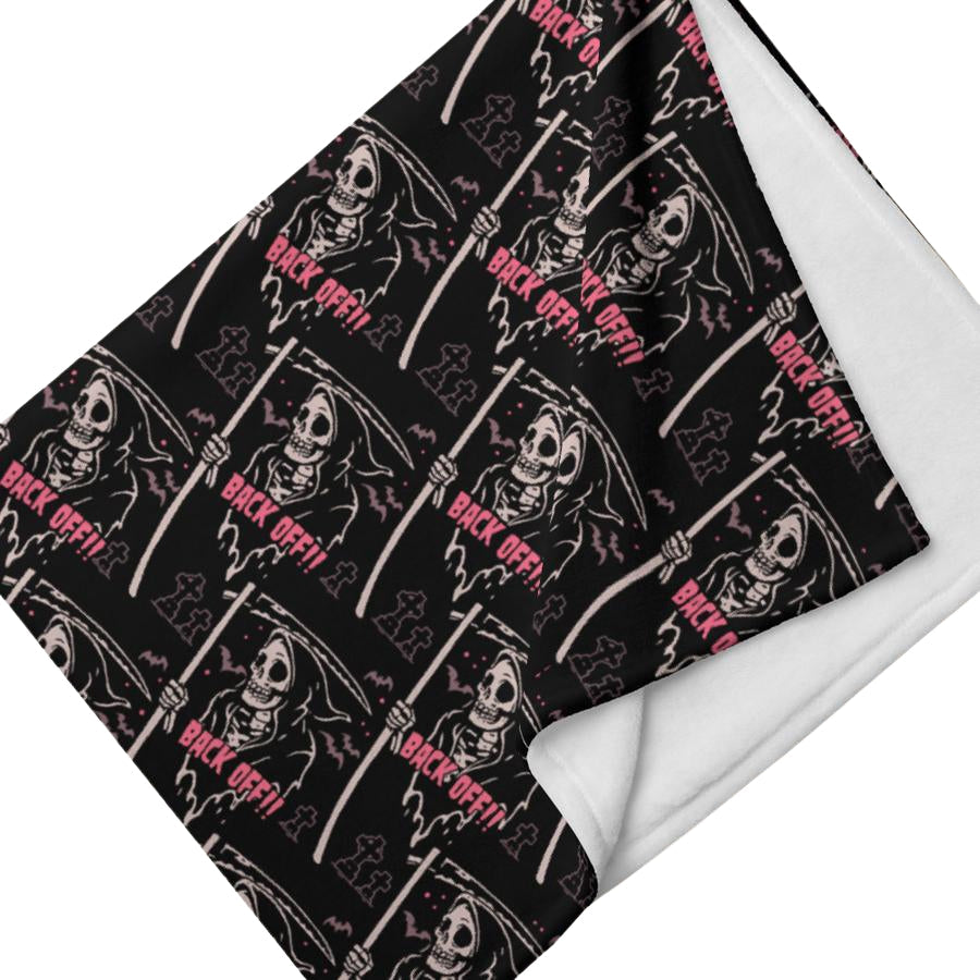 Murder Apparel Grim Reaper Throw Blanket