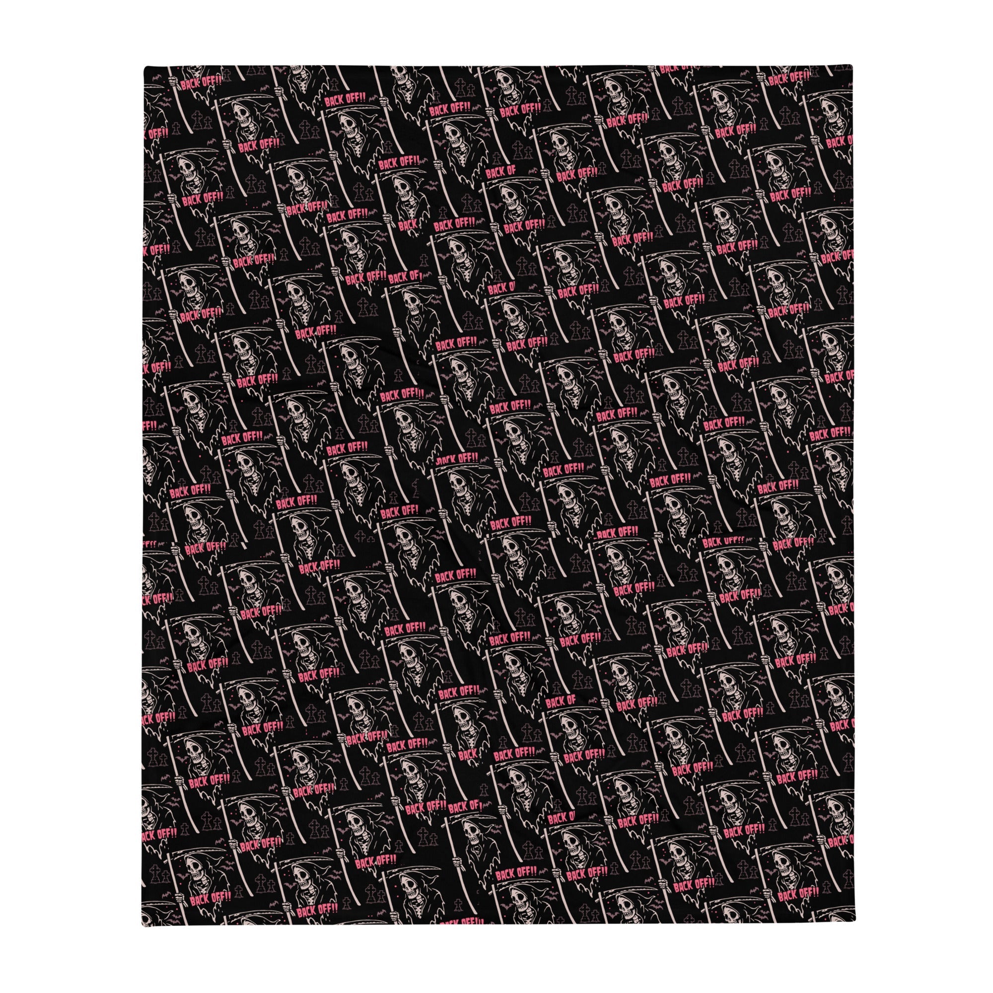 Murder Apparel Grim Reaper Throw Blanket