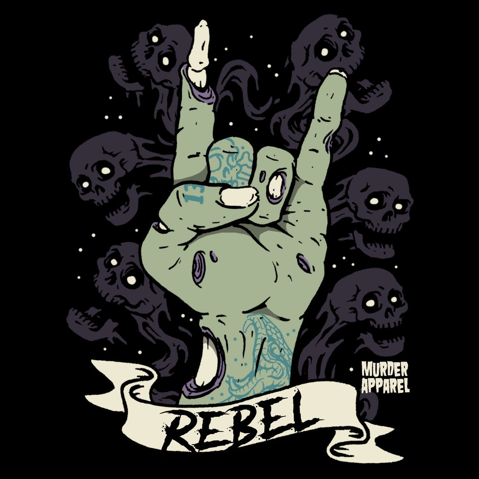 Murder Apparel Rebel Zombie T-Shirt