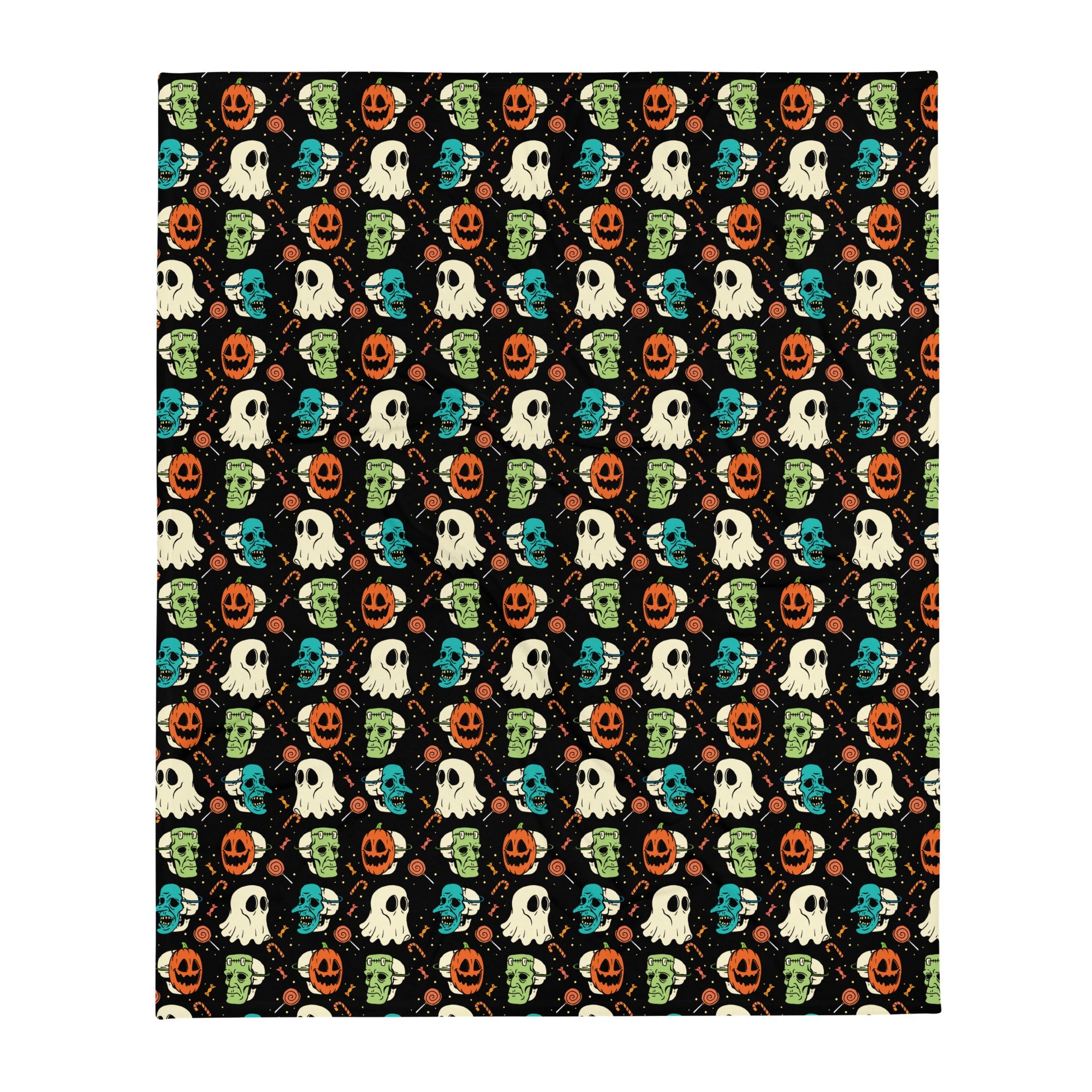 Murder Apparel Retro Halloween Throw Blanket