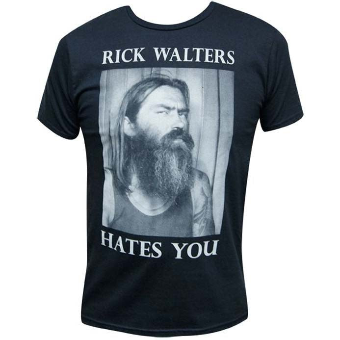Black Market Art Rick Walters Hates You Black Tee