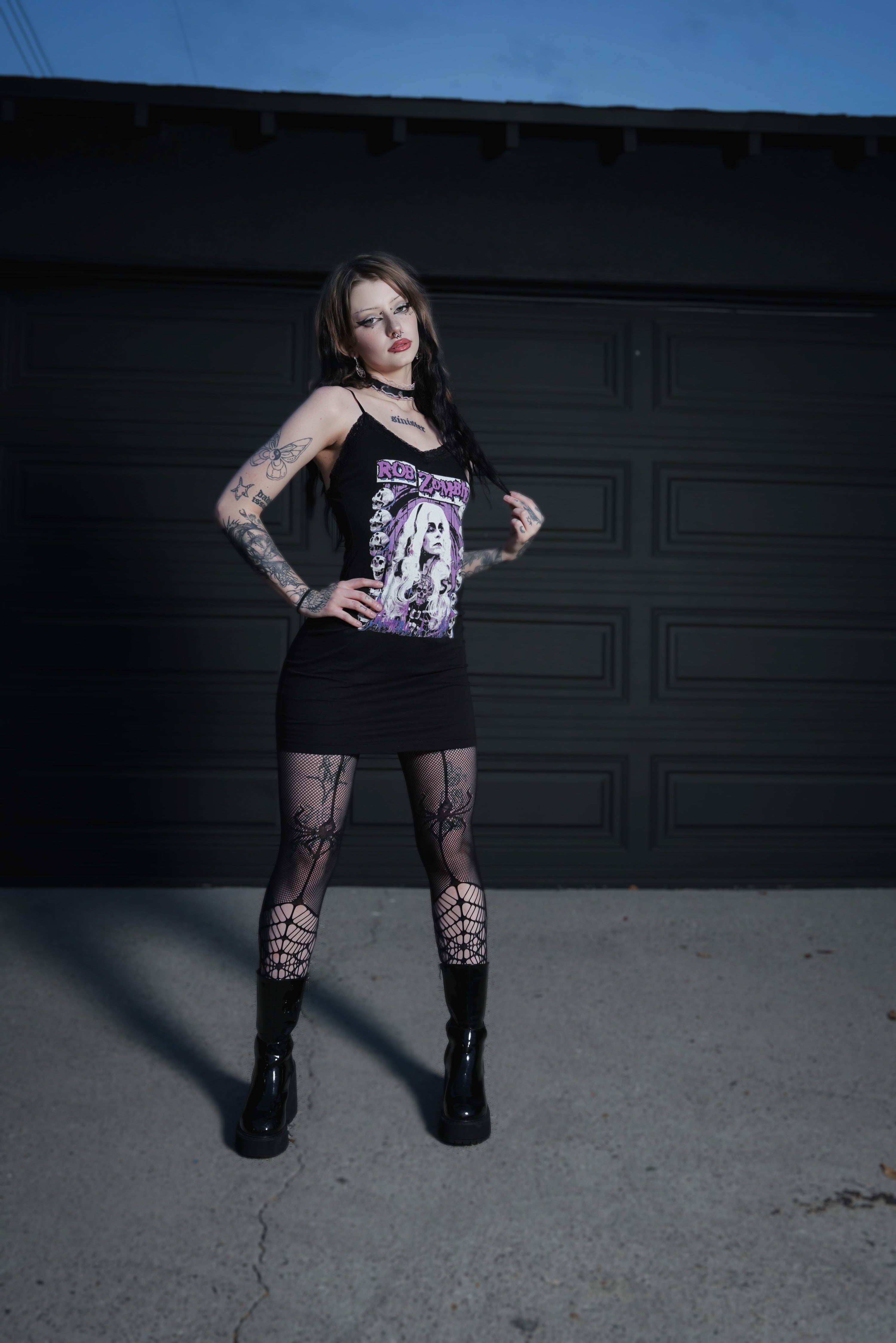 Vera's Eyecandy Rob Zombie Living Dead Girl Lace Strap Dress