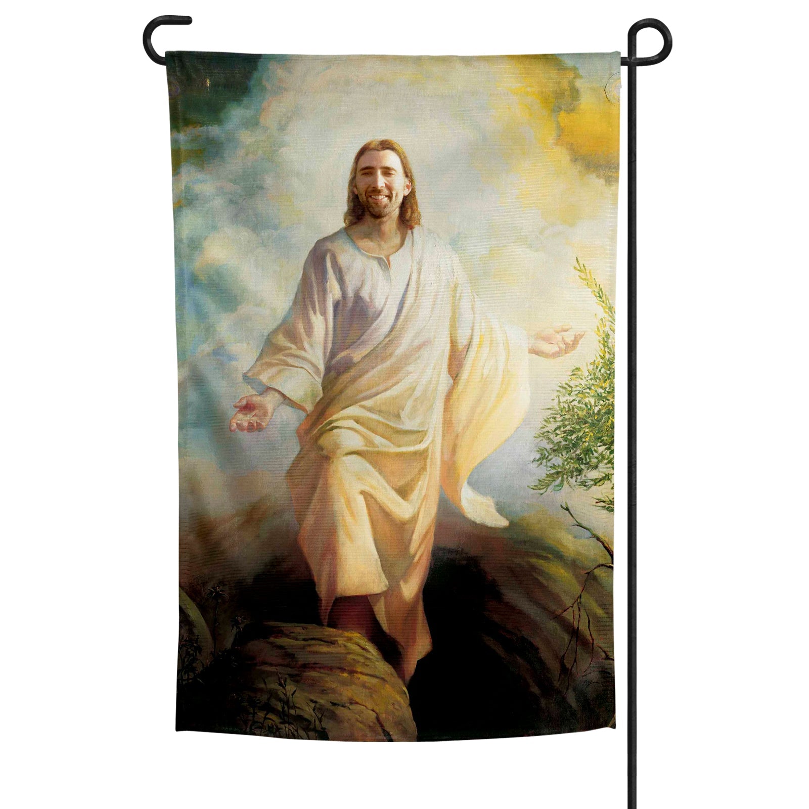Original Underground Saint Nicolas Cage Garden Flag