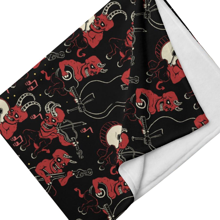 Murder Apparel Satan's Music Throw Blanket