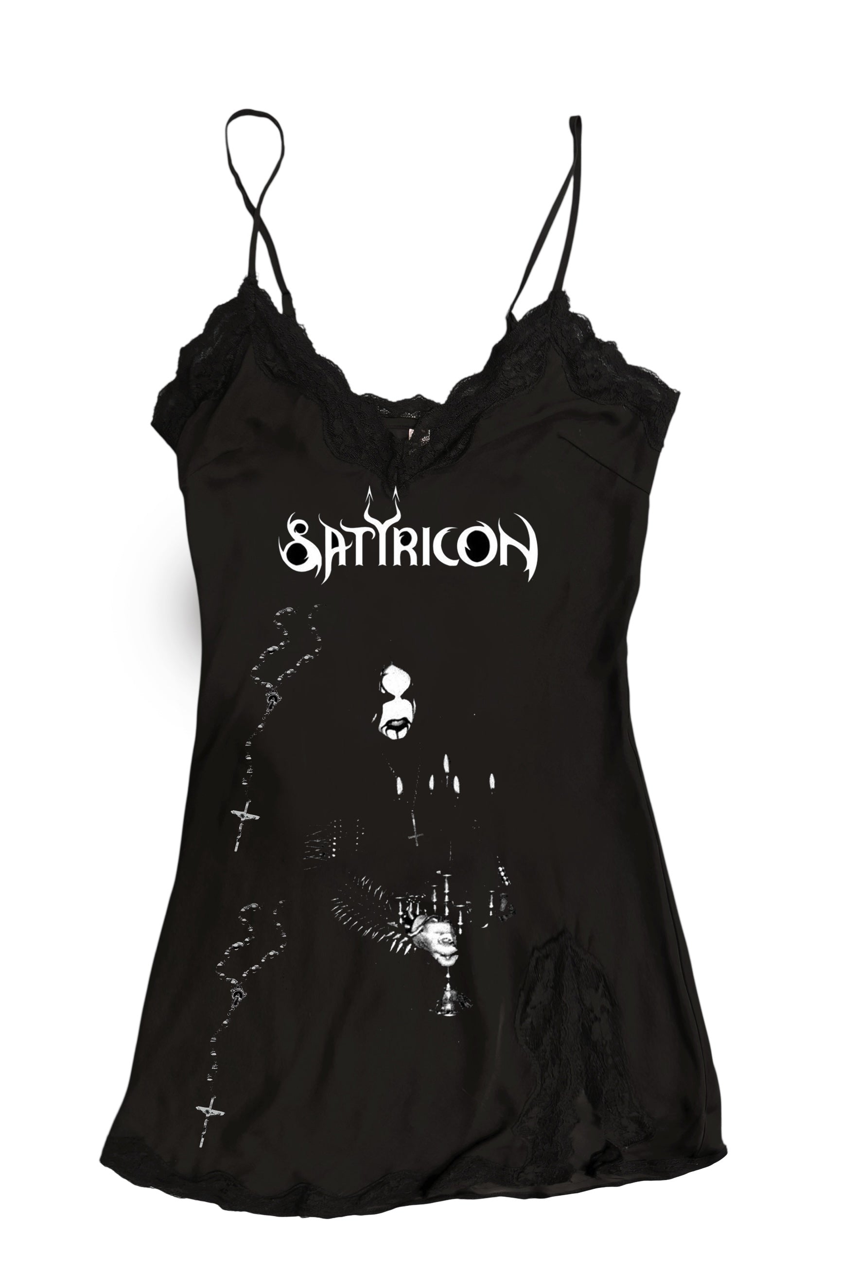 Vera's Eyecandy Satyricon Rosary Mini Slip Dress