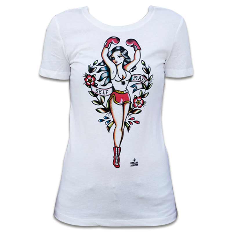 Black Market Art Self Made Female Boxer Tee