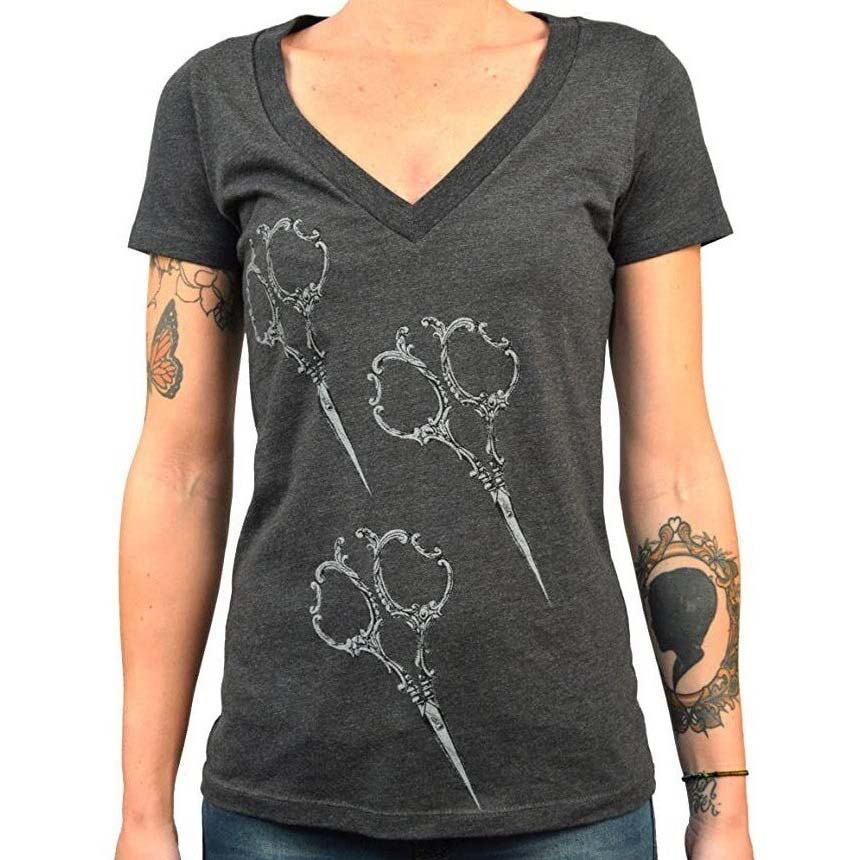 Lowbrow Art Sheers Hairdresser Gray Tee