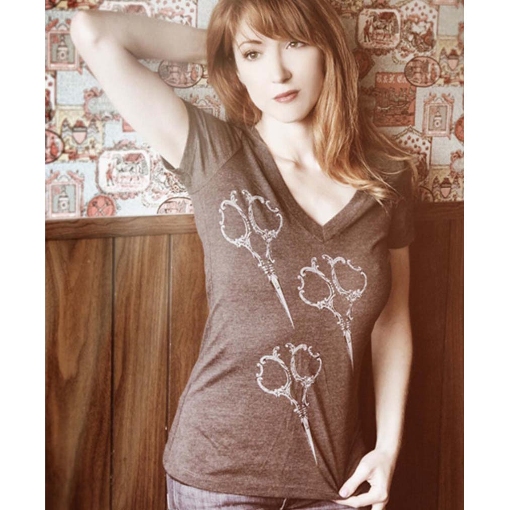 Lowbrow Art Sheers Hairdresser Gray Tee