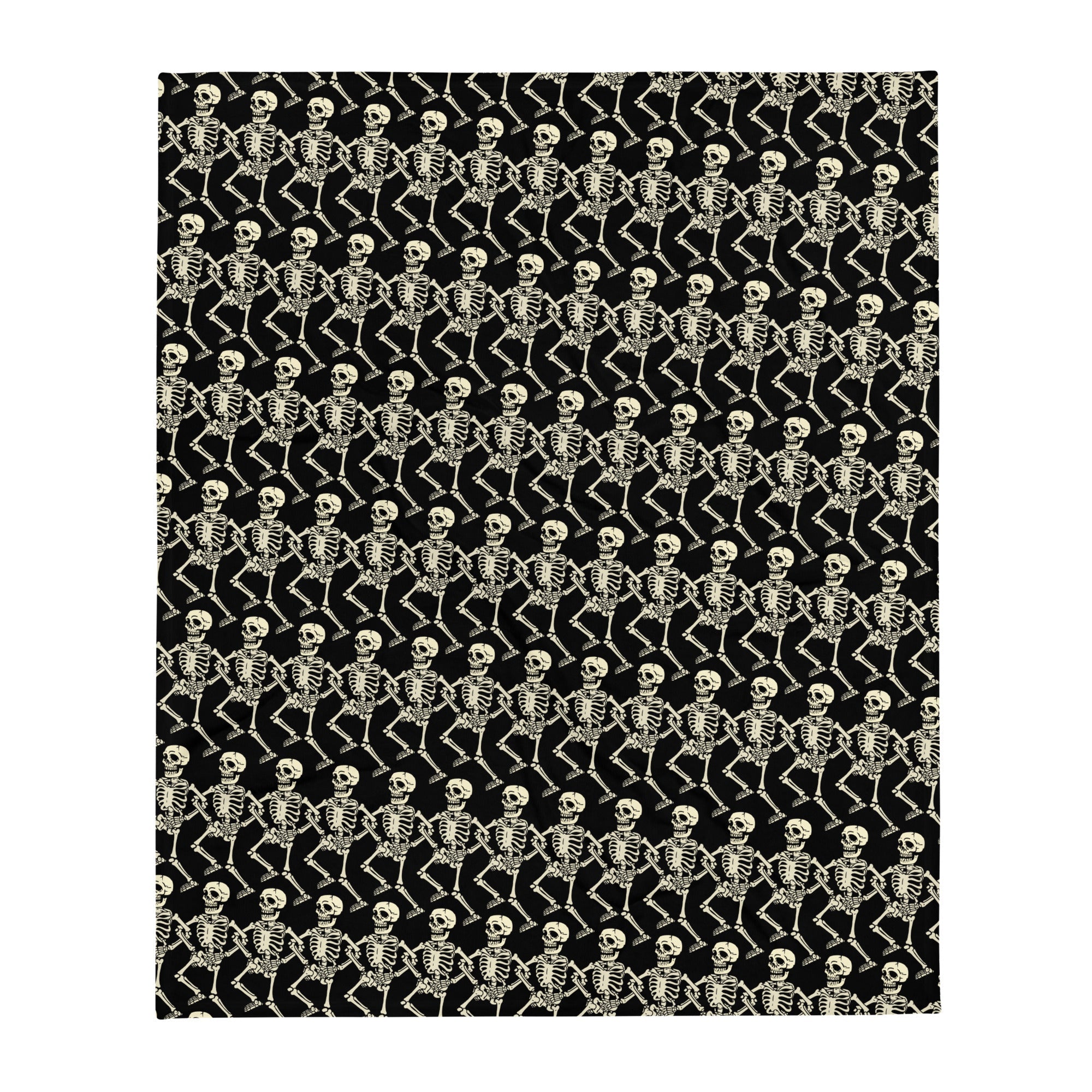 Murder Apparel Dancing Skeletons Throw Blanket