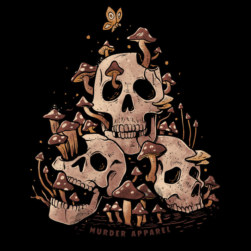 Murder Apparel Skulls And Fungi T-shirt
