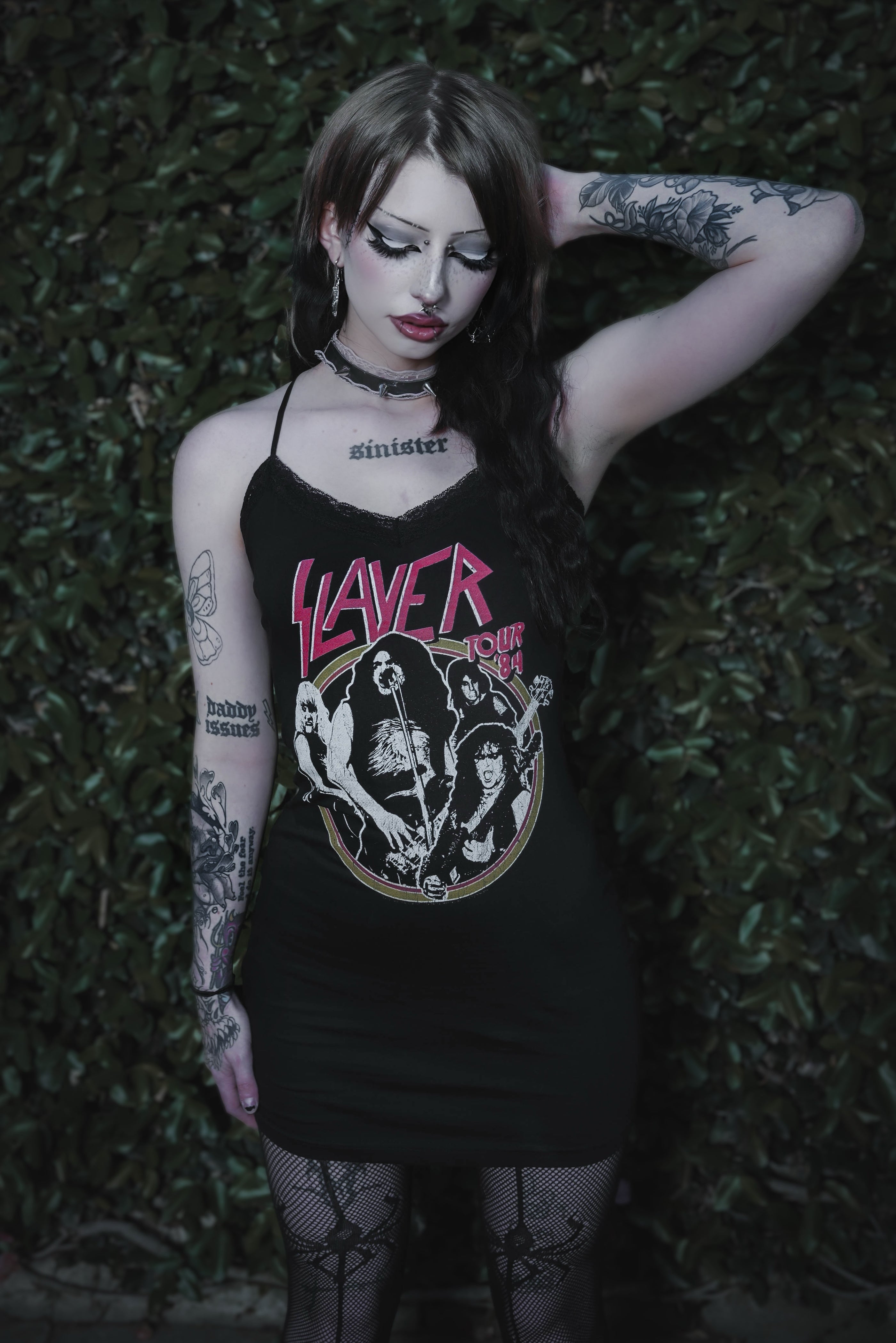 Vera's Eyecandy Slayer Lace Strap Dress